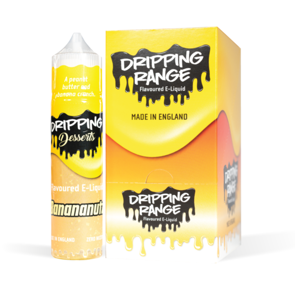 Dripping Range Banananutz Bottle and CDU White Background Studio Shot