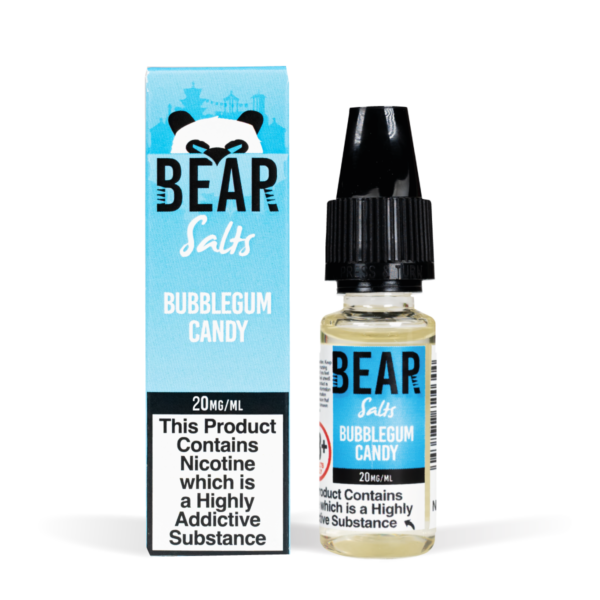 Bear Salts 10ml Panda Bubblegum Candy Nic Salt White Background Studio Shot