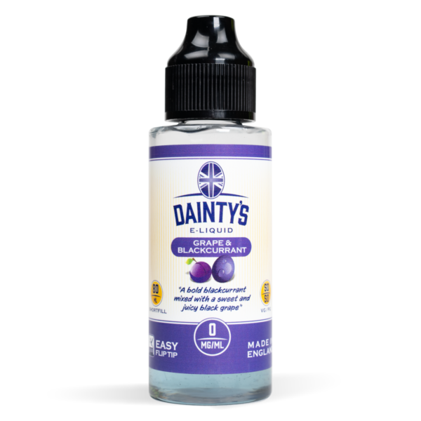 Ecovape Dainty's range Grape & Blackcurrant flavour 80ml shortfill