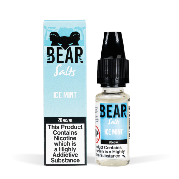 Bear Salts 10ml Koala Ice Mint Nic Salt White Background Studio Shot