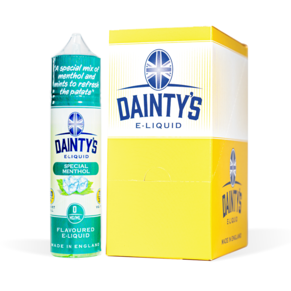 Dainty's Special Menthol 50ml CDU White Background Studio Shot