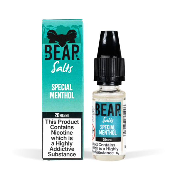 Bear Salts 10ml Koala Special Menthol Nic Salt White Background Studio Shot