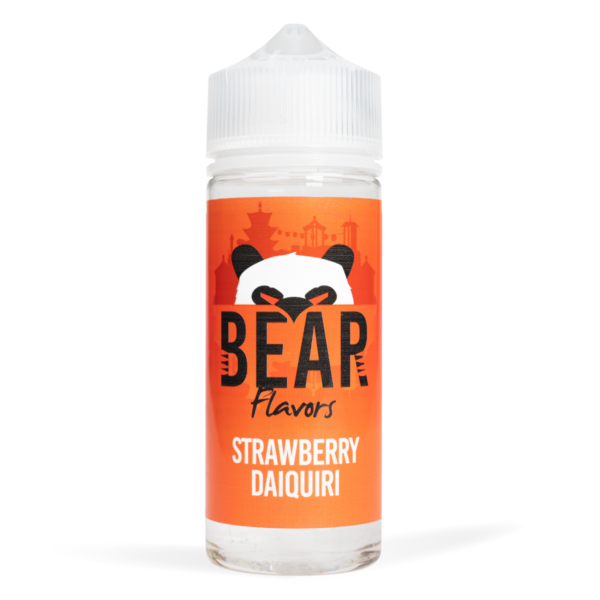 Eco Vape Bear Panda Strawberry Daiquiri 100ml White Background