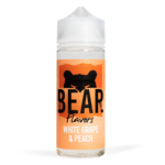 Eco Vape Bear Grizzly White Grape Peach 100ml White Background