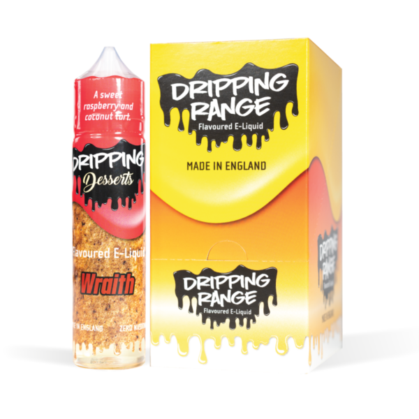 Dripping Range Wraith Bottle and CDU White Background Studio Shot