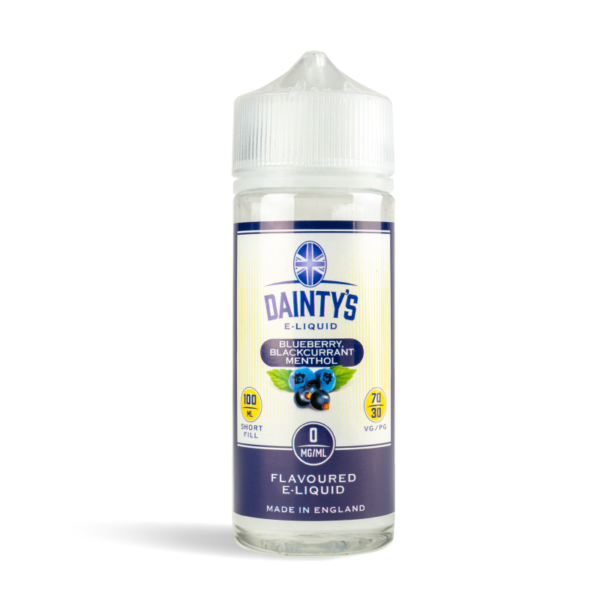 dainty 100ml blueberry blackcurrant menthol