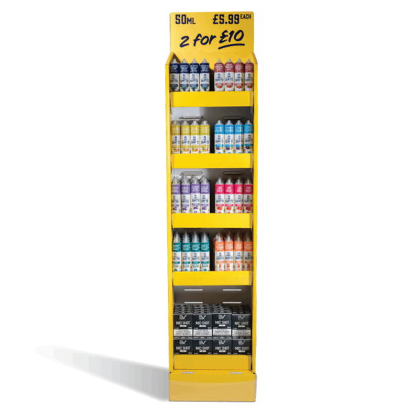 Dainty's 192 x 50ml Free standing display unit