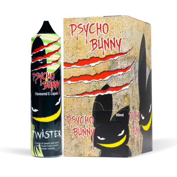 twister psychobunny box and bottle